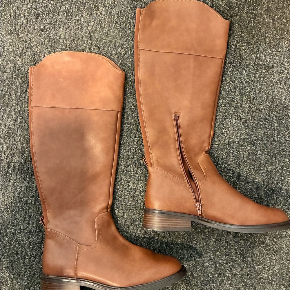 a new day Tan Over the Knee Boots size 9.5